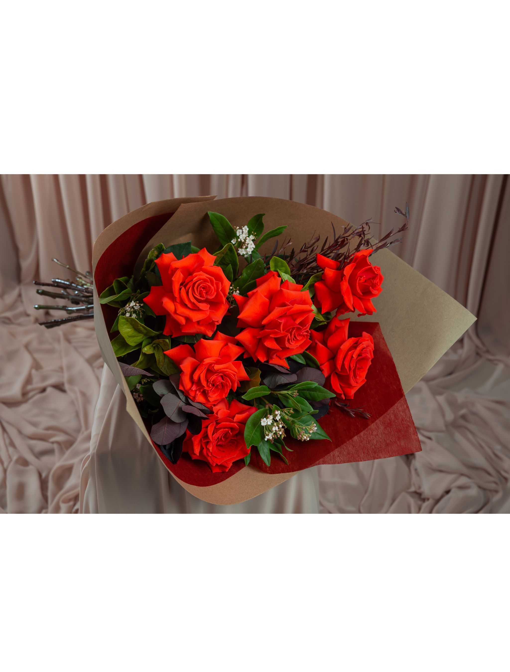 Premium Ecuadorian red rose bouquet Adelaide florist same day delivery Maison Bloomé