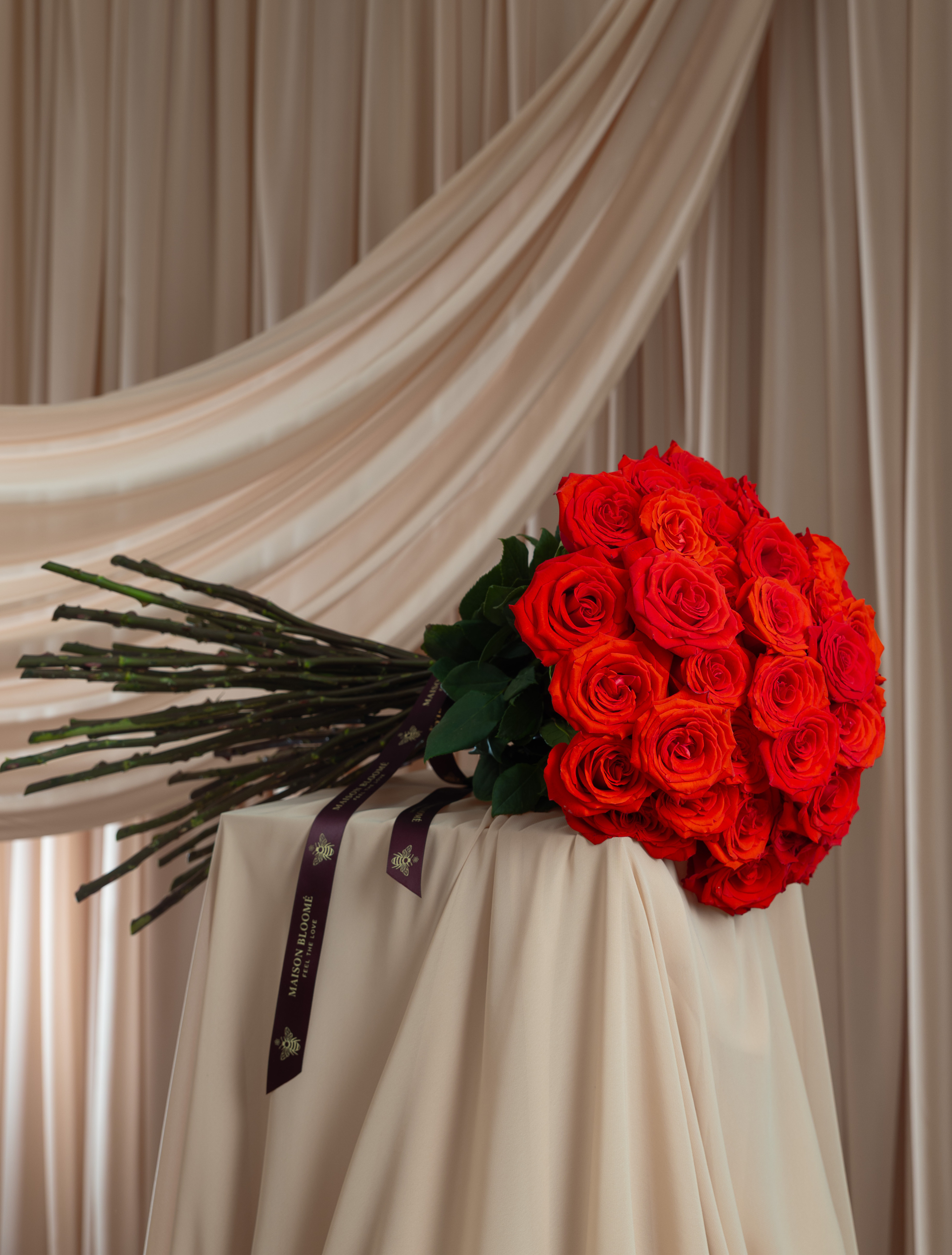 Red rose bouquet Adelaide florist same day delivery Maison Bloomé