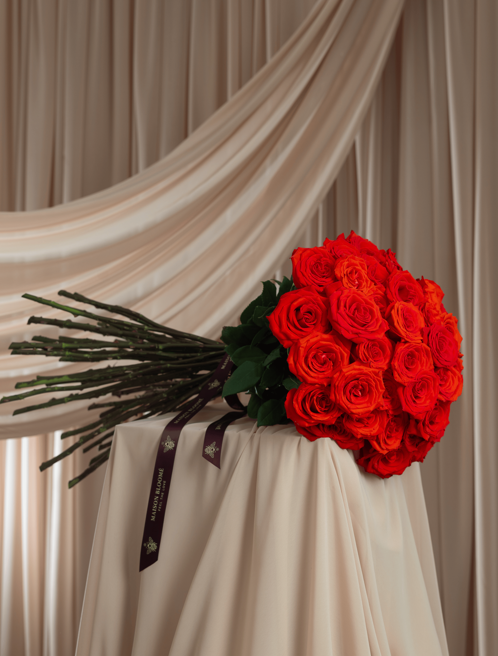 Red rose bouquet Adelaide florist same day delivery Maison Bloomé