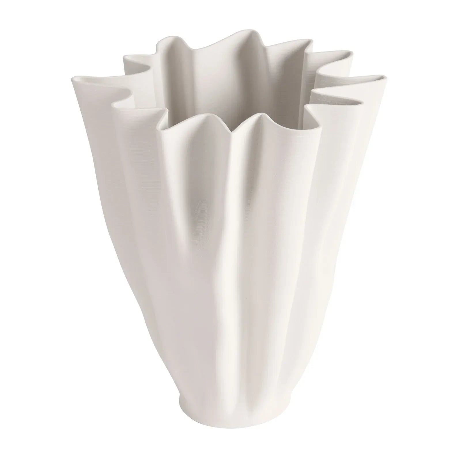 White sculptural ceramic flower vase Maison Bloomé Adelaide florist