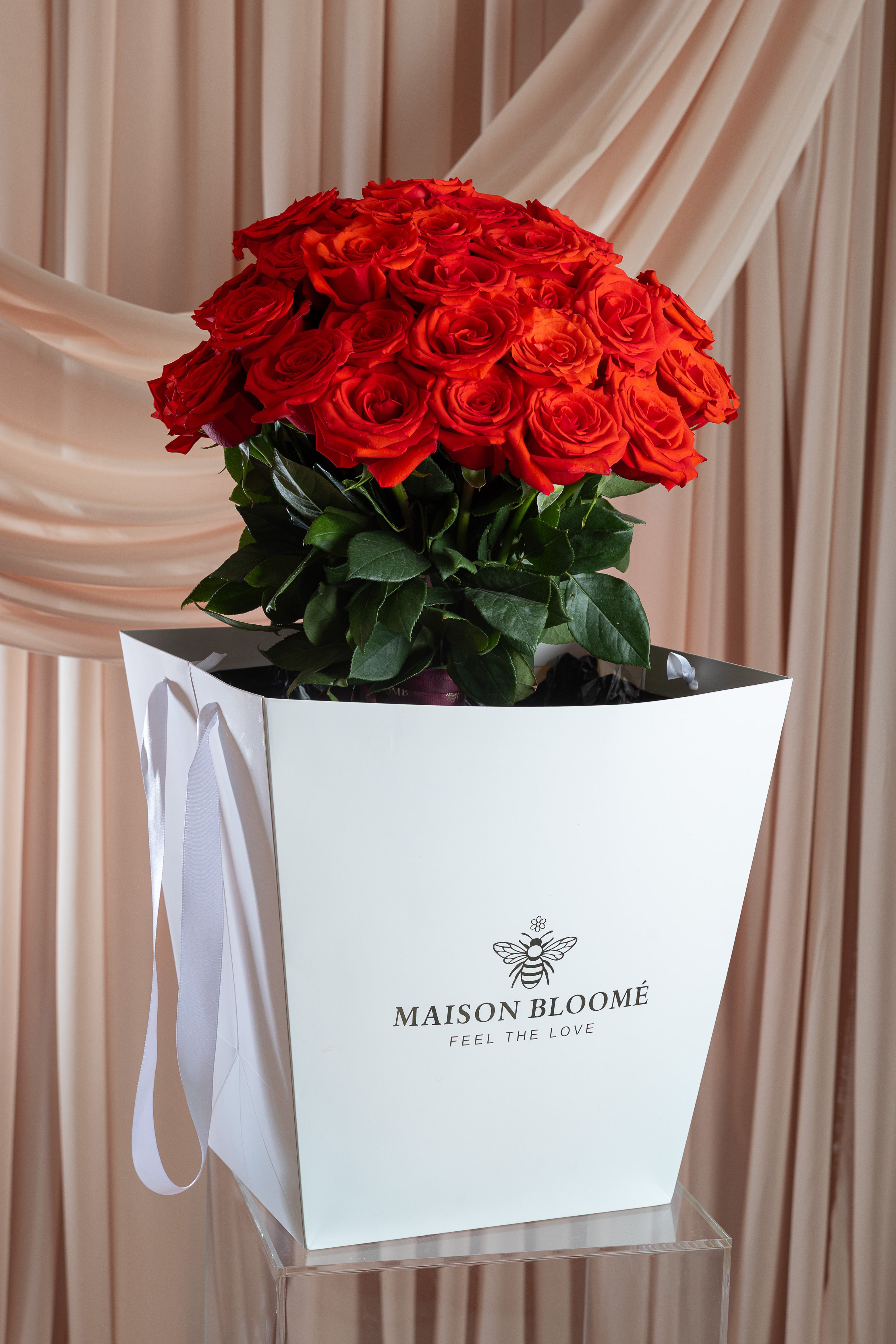 Red rose bouquet Adelaide florist same day delivery Maison Bloomé